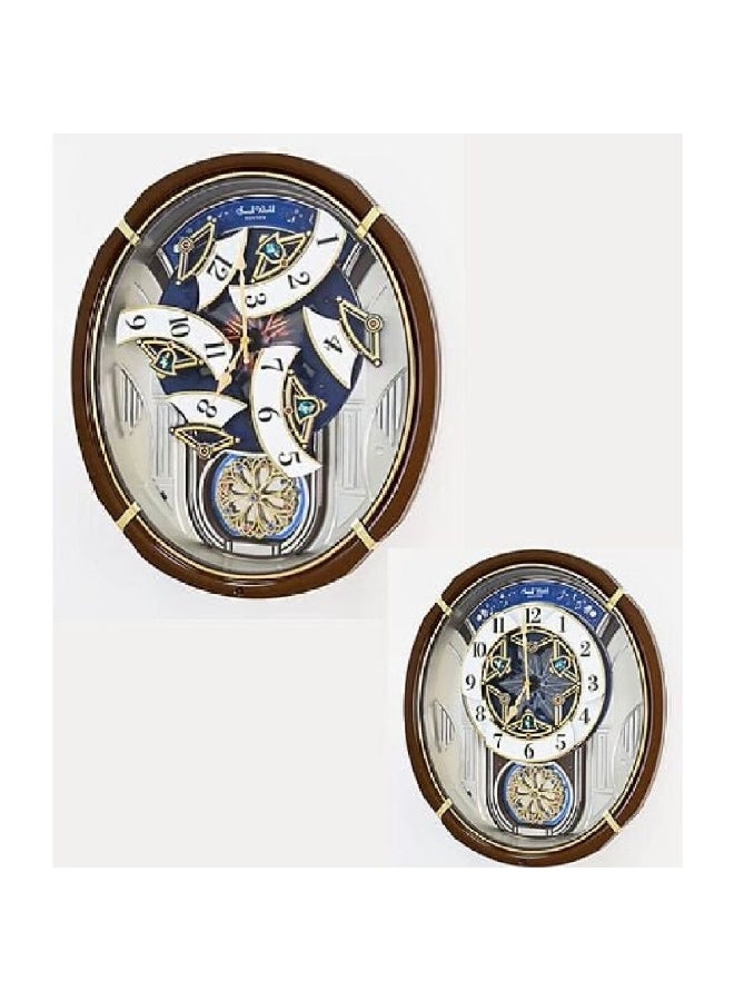 Rhythm 34-Melodies Timedancer Magic Musical Wall Clock Multicolour 47.5 x 41.1 x 10 cm 4MH450WS06 - Image 2