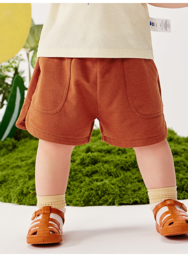 ميني بالا شورت عادي للاطفال غير منفصل بحيز مرن وبطولات عمليه ناعمه وقابله للتنفس وخفيفه الوزن ومريحه لأسلوب الأناقة الصيفية المتدفقه والمرونة للارتداء اليومي للاطفال - Image 1