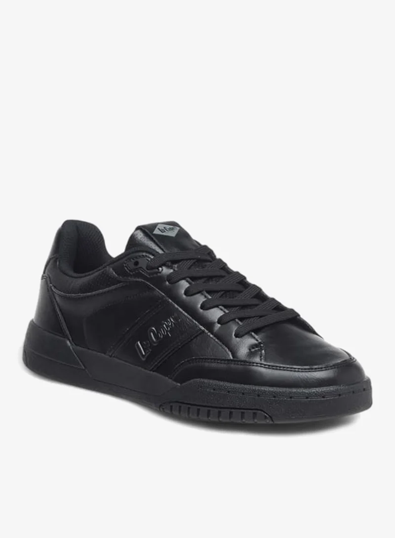 Lee Cooper Men's Logo Detail Sneakers with Lace-Up Closure