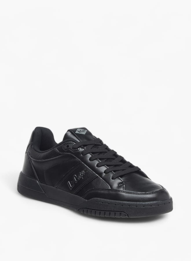 Lee Cooper Men's Logo Detail Sneakers with Lace-Up Closure  - Image 2