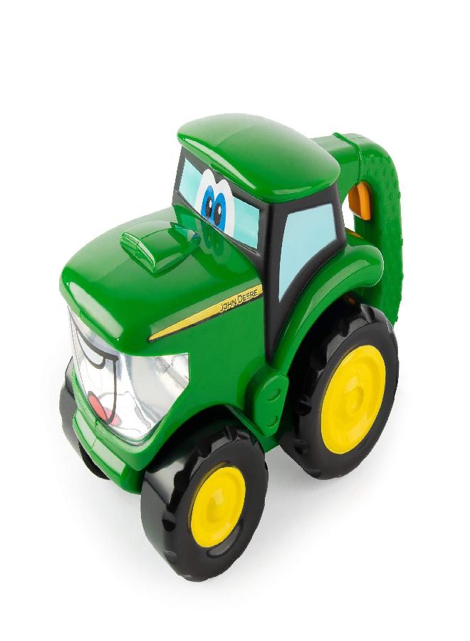 TOMY John Deere Johnny Tractor Toy Flashlight - 2-in-1 Kids Flashlight and Toy Tractor with Free Rolling Wheels - Officially Licensed John Deere Toys- Ages 18 Months and Up - Image 5