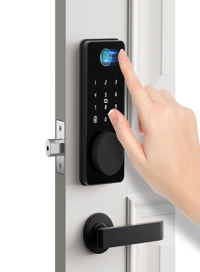 Biquole Deadbolt Smart Lock for Front Door, Keyless Entry Door Lock with Keypad Deadbolt, Digital Electronic Door Locks with Fingerprint,App Control by Bluetooth - Image 2