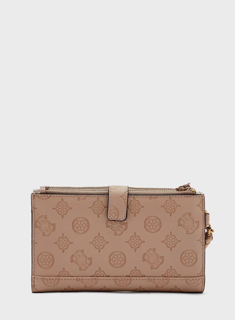GUESS Laurel Double Zip Organizer Wallet