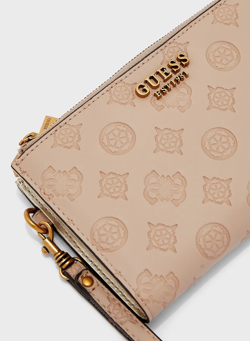 GUESS Laurel Double Zip Organizer Wallet