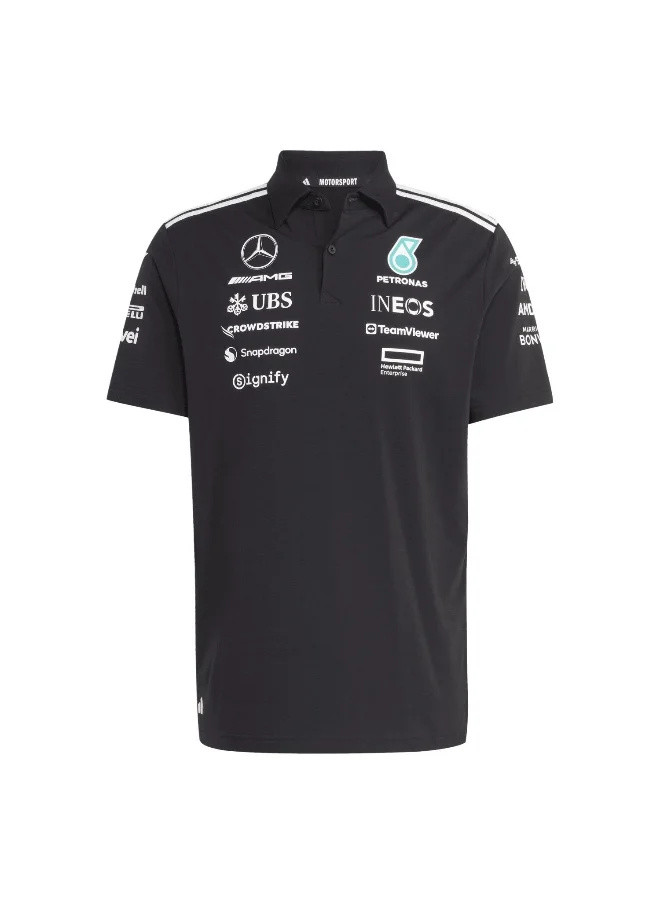 اديداس Adidas Mer Tm Polo Bm Black Motorsport Polo Shirts For Men Xs