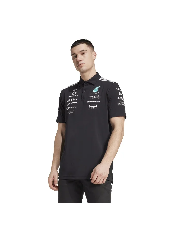 اديداس Adidas Mer Tm Polo Bm Black Motorsport Polo Shirts For Men Xs