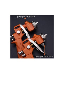 Harden Harden Pneumatic Air Spray Gun Touch Up Paint Sprayer Gravity Feed Spray Gun Auto Car Furniture Finishing Coat Painting Spraying Tool (1000 Ml)  - Image 2