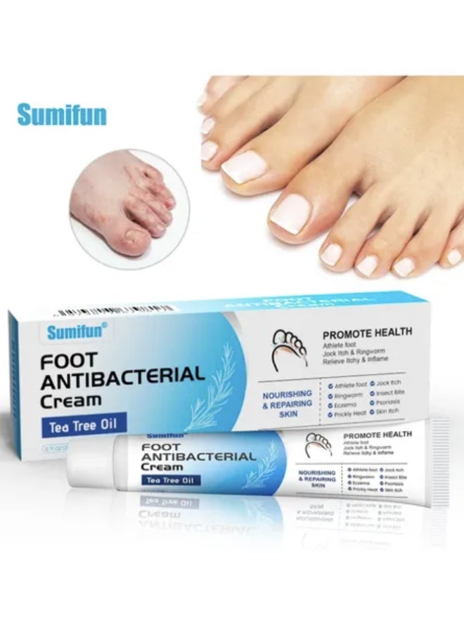 Sumifun Foot Antibacterial Cream 20g with Tea Tree Oil – Treatment for Itching, Odor & Athlete’s Foot - Image 1