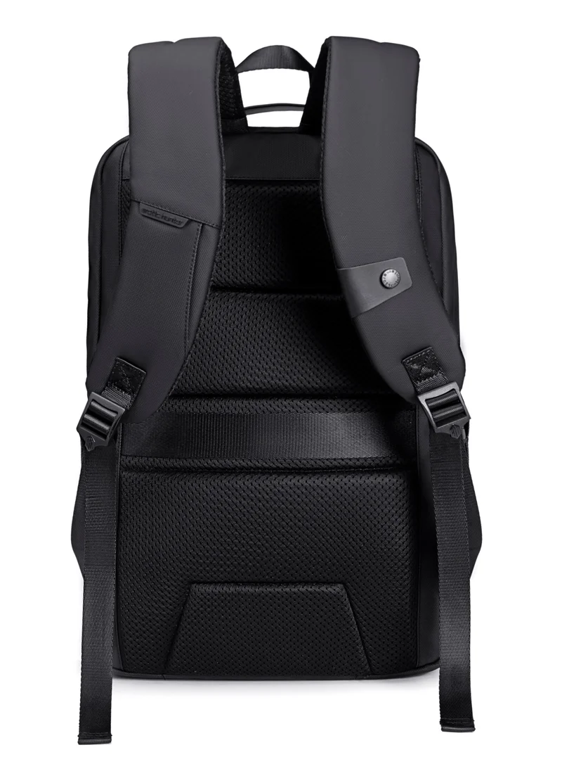 ARCTIC HUNTER Laptop Backpack Water Resistant Polyester Daypack with Built In USB/Headphone Port Computer Bag for Men Women B00555 Black