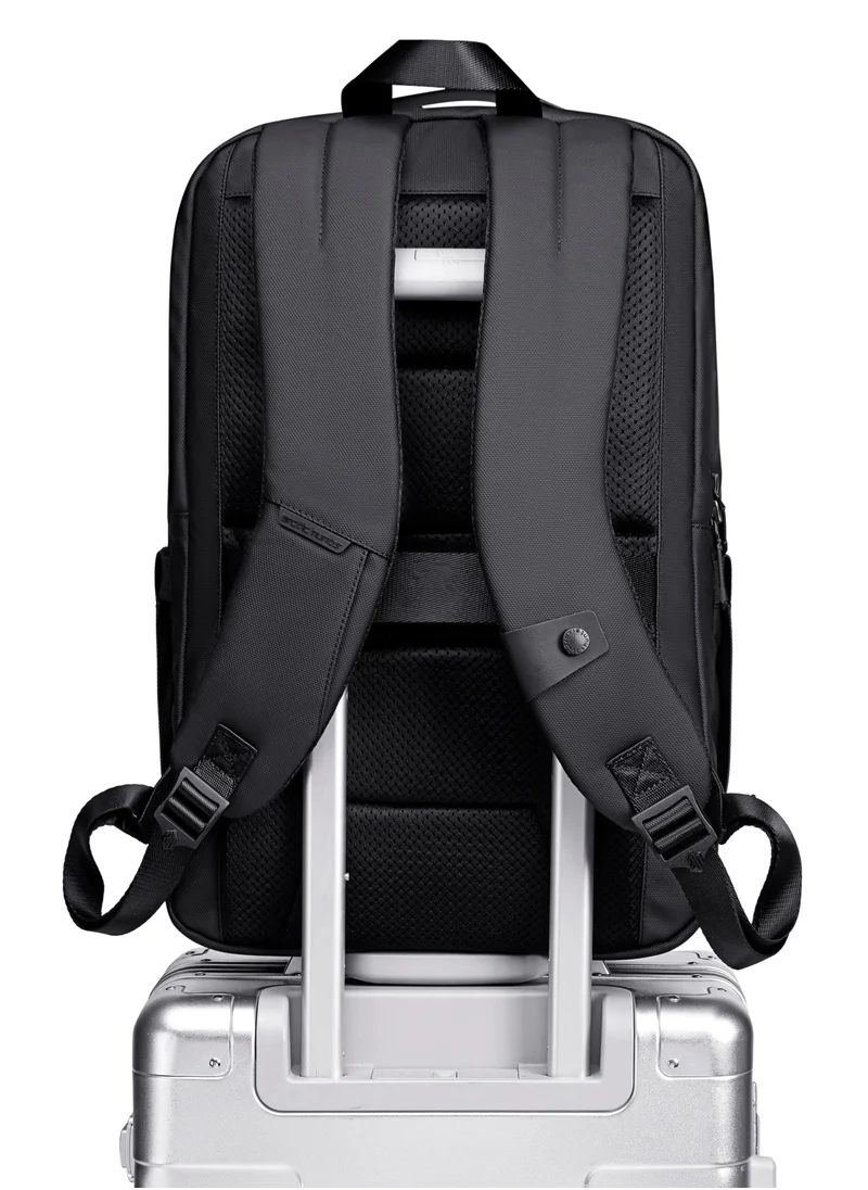 ARCTIC HUNTER Laptop Backpack Water Resistant Polyester Daypack with Built In USB/Headphone Port Computer Bag for Men Women B00555 Black