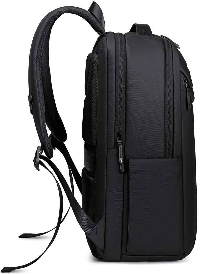 Arctic Hunter Black Laptop Backpack Water Resistant Polyester Daypack with Built In USB/Headphone Port Computer Bag for Men Women, B00555, Black  | Best Price UAE