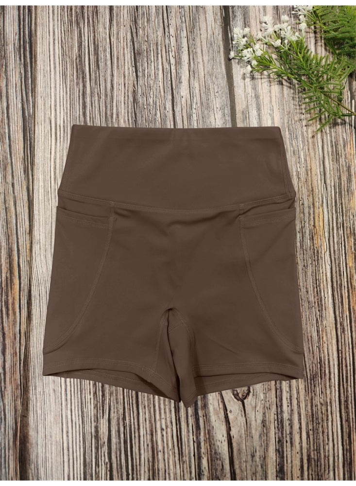 general Women Sport Shorts Pocket Yoga Short Tights Running Cycling Shorts - Image 4