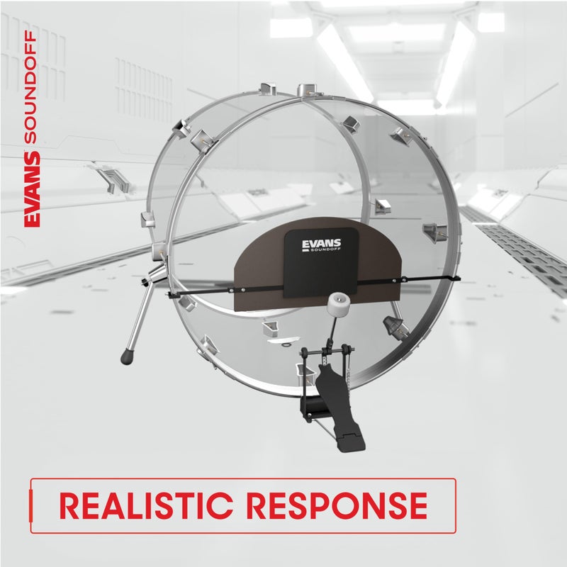 Evans Soundoff Drum Mute Pads - Full Box Drum Pad Set - Drum Mutes Pack - 4 Tom/Snares - Great for Silencing Drum Kits to Practice - Fusion Box Set - 4-Pack - Image 5