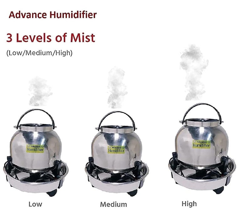 advance ADVANCE Stainless Steel Electric 5L Humidifier with Small Diffuser Cool Mist Room Humidifier for Adults and Baby BedroomArea Covers 250 ft  - Image 4