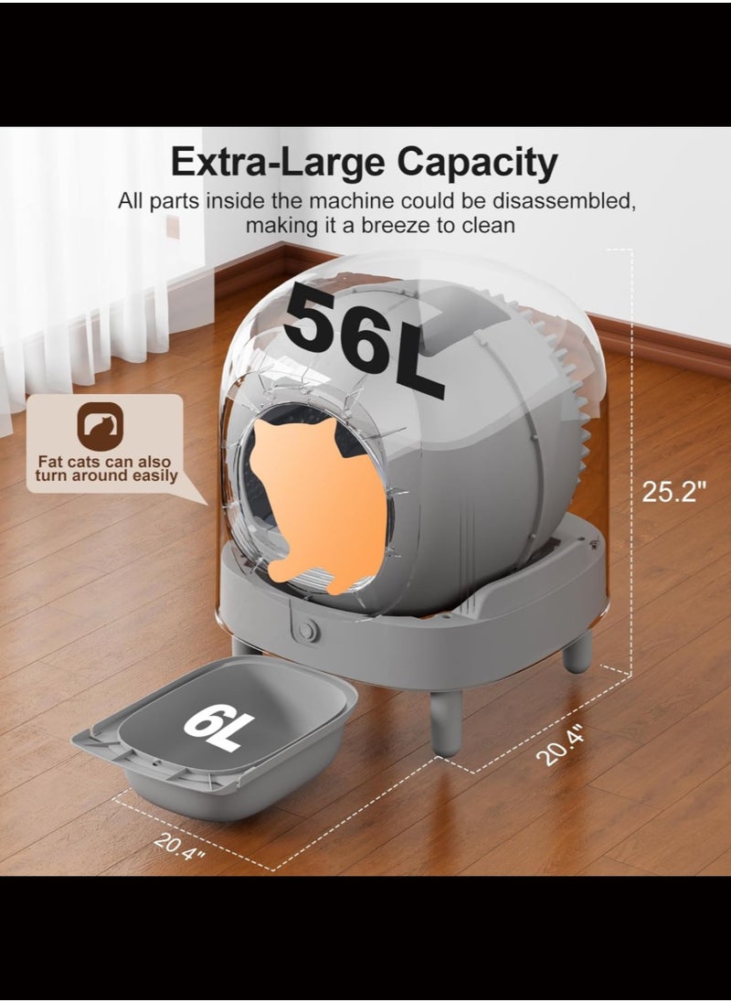 PETREE - Petree™ Cube Pro Self-Cleaning Smart Cat Litter Box. Automatic Cat Litter Box Features Anti-pinch Technology. Automatic Self Cleaning Litter Box With App Control. Pet Tray Weighable & Detachable Cat Toilet. [12 Months Warranty]. - Image 1