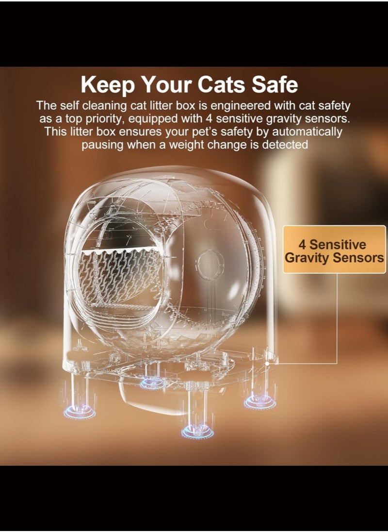 PETREE - Petree™ Cube Pro Self-Cleaning Smart Cat Litter Box. Automatic Cat Litter Box Features Anti-pinch Technology. Automatic Self Cleaning Litter Box With App Control. Pet Tray Weighable & Detachable Cat Toilet. [12 Months Warranty]. - Image 1