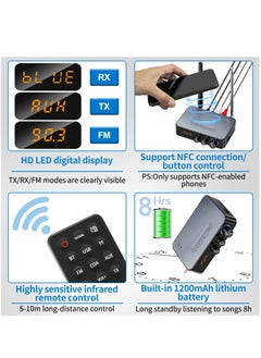 KASTWAVE Bluetooth Audio Adapter Transmitter Receiver - Bluetooth 5.1 Receiver for Wired Speakers or Home Music Streaming Stereo System for Receiver Wireless Audio Adapter with Low Latency RCA AUX 3.5mm  - Image 4