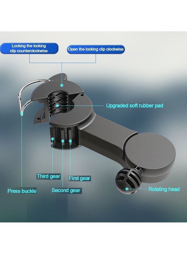 مروحية سيارة كهربائية 12 فولت للمقعد الخلفي لتبريد الهواء تلقائيًا ، ومسند رأس قابل للدوران 360 درجة ، ومروحة هواء لمقعد الخلفي للسيارات من طراز سيدان وسيارات الدفع الرباعي والقوارب - Image 4