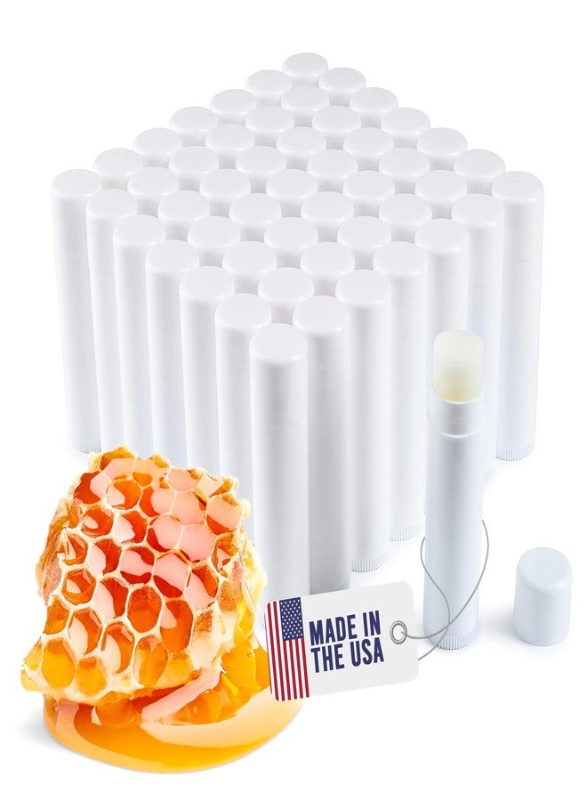 Bella Donna Lip Balm Bulk Unlabeled - Made in USA 50 Pack Honey Bulk Chapstick - Natural Ingredients Vitamin E Shea Butter - Custom Chapstick Bulk For Party & Wedding Favors - Image 1