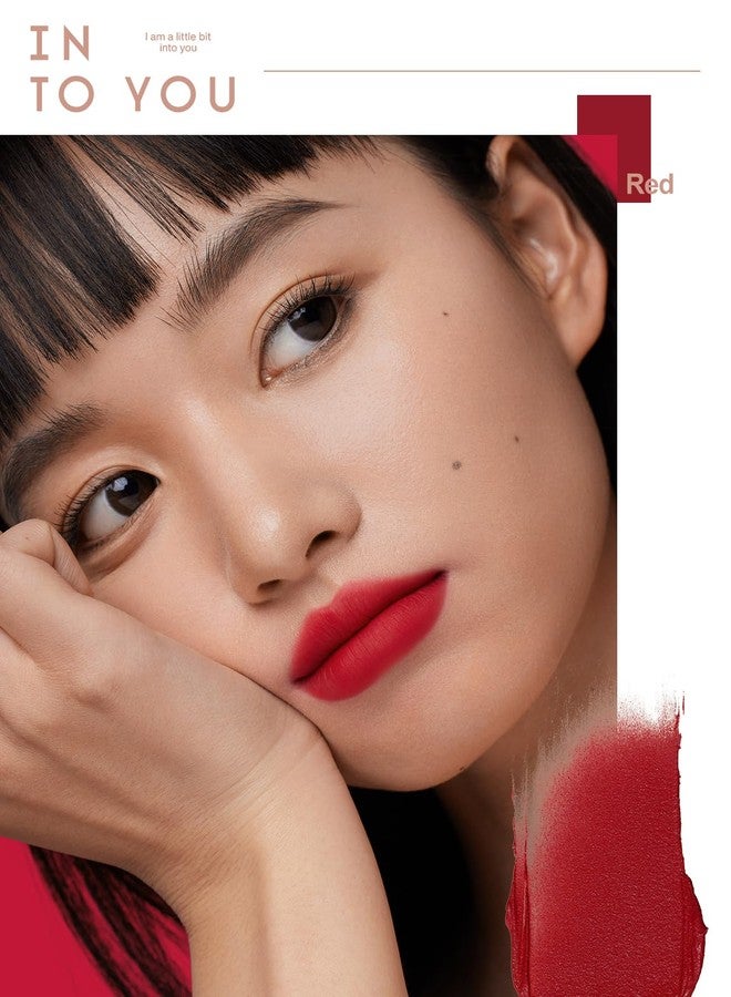 INTO YOU Matte Velvet Lip Stain Long Lasting Waterproof Lip Gloss Makeup Moisturizing Lipstick for Women (L-Rd01) - Image 5