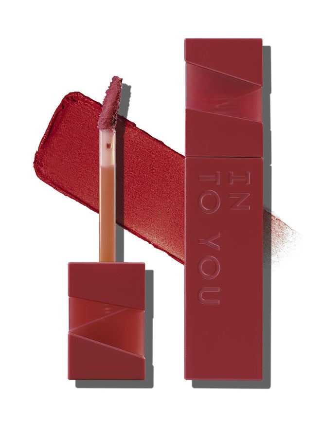 INTO YOU Matte Velvet Lip Stain Long Lasting Waterproof Lip Gloss Makeup Moisturizing Lipstick for Women (L-Rd01) - Image 1