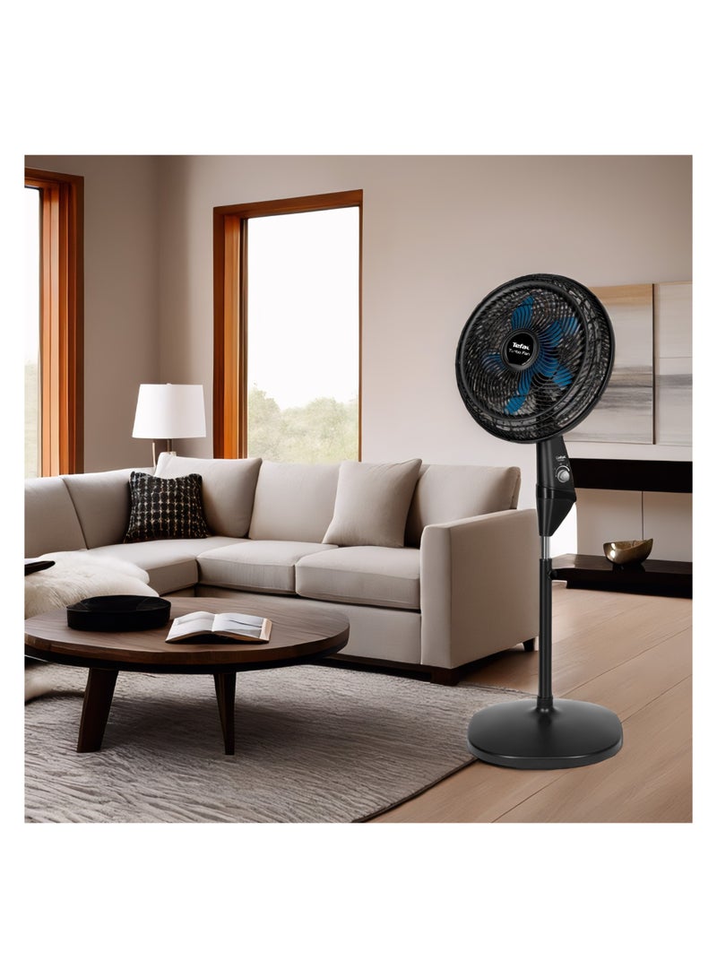 Tefal Turbo Fan, Stand Fan, 15 Inch, 3 speeds, 53 W VY5391E2 Black - Image 3