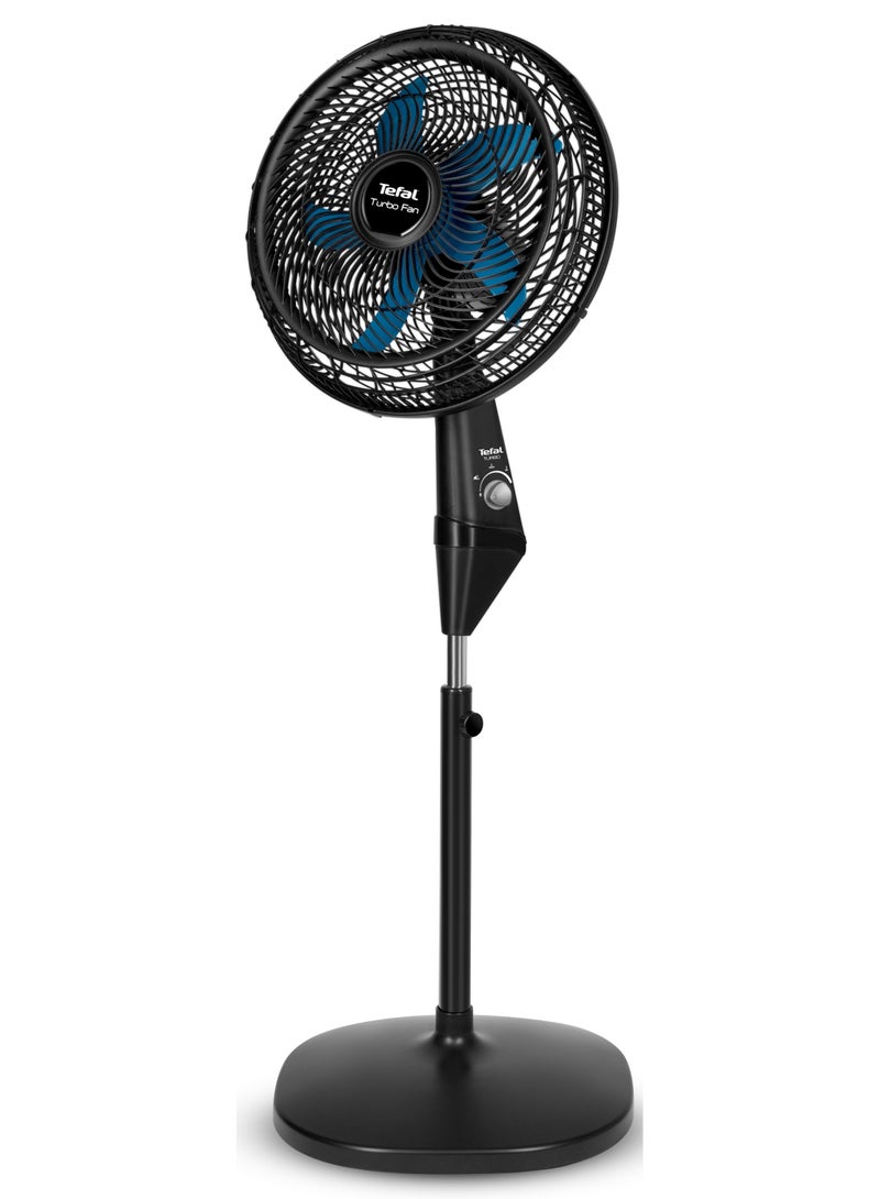 Tefal Turbo Fan, Stand Fan, 15 Inch, 3 speeds, 53 W VY5391E2 Black - Image 1