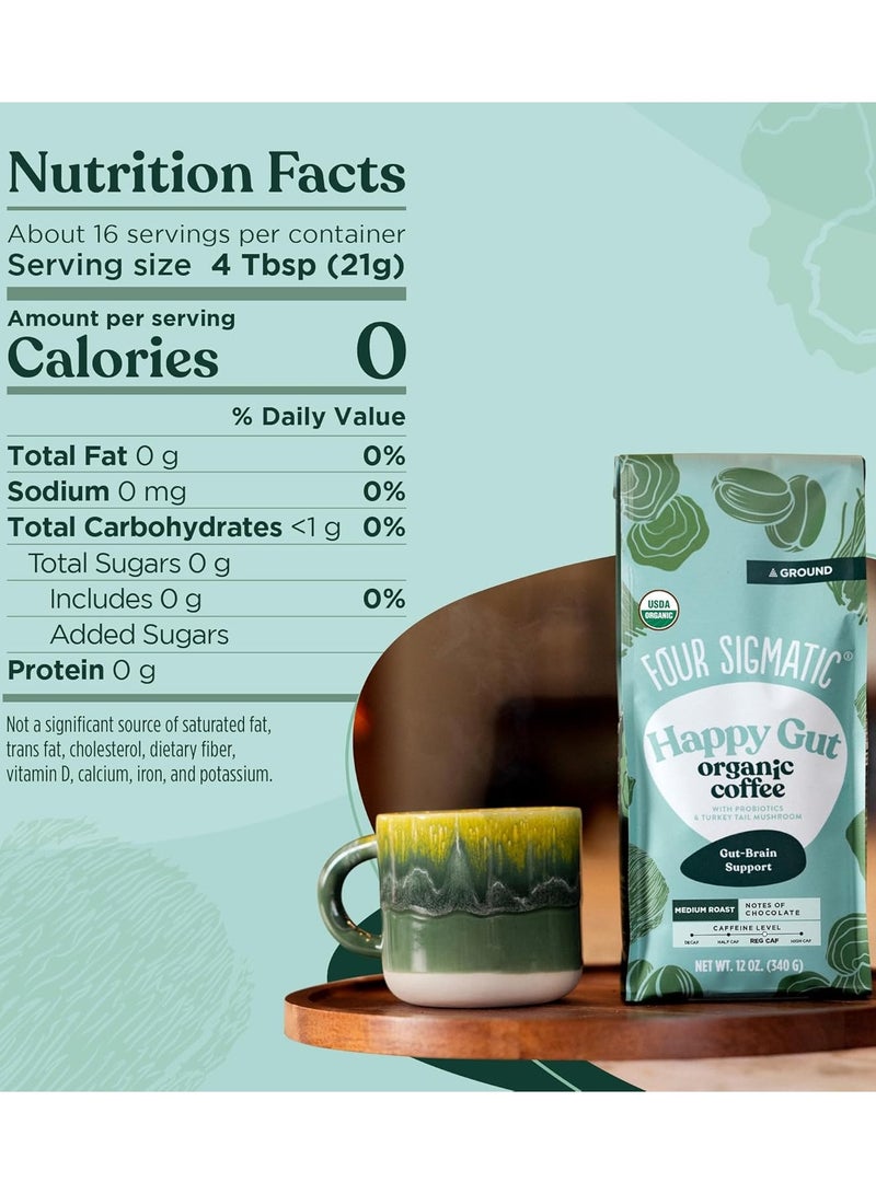 فور سيجماتك قهوة مطحونة بالفطر مع البروبيوتيك - Image 4