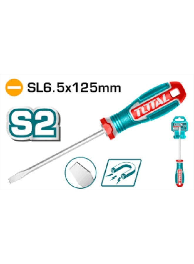 Total Regular Screwdriver Sl6.5*125 Magnet Tsdsl6125