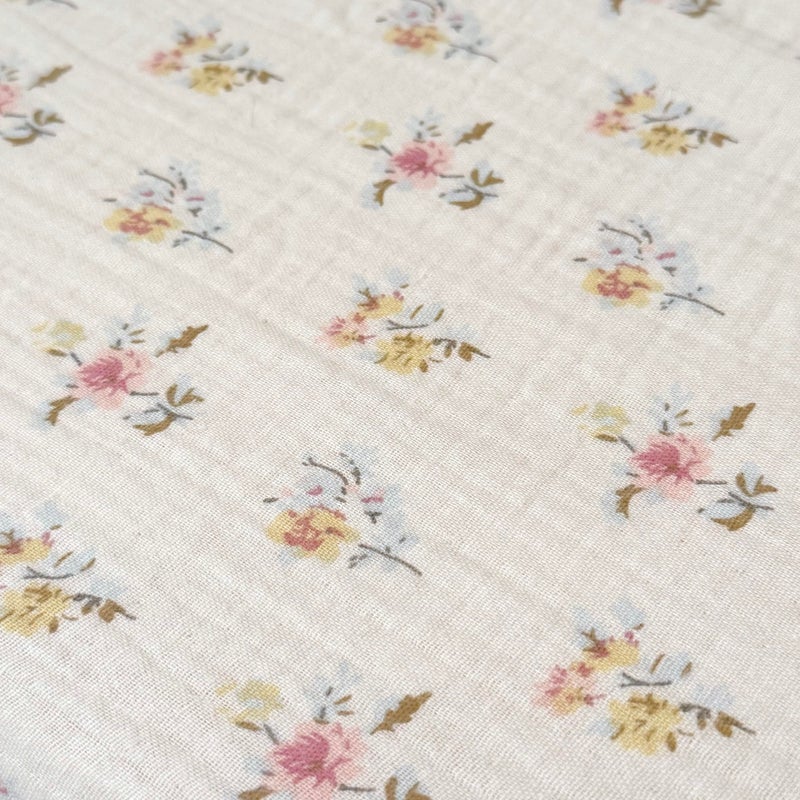 BuLuTu Cotton Muslin Kids Toddler Pillowcase with Cute Azalea Flowers Pattern Super Soft Crib Nursery Pillowcase for Boys,Girls,Bedding Decor Machine Washable, Durable Pillowcase,1 Piece,14"x20" - Image 3