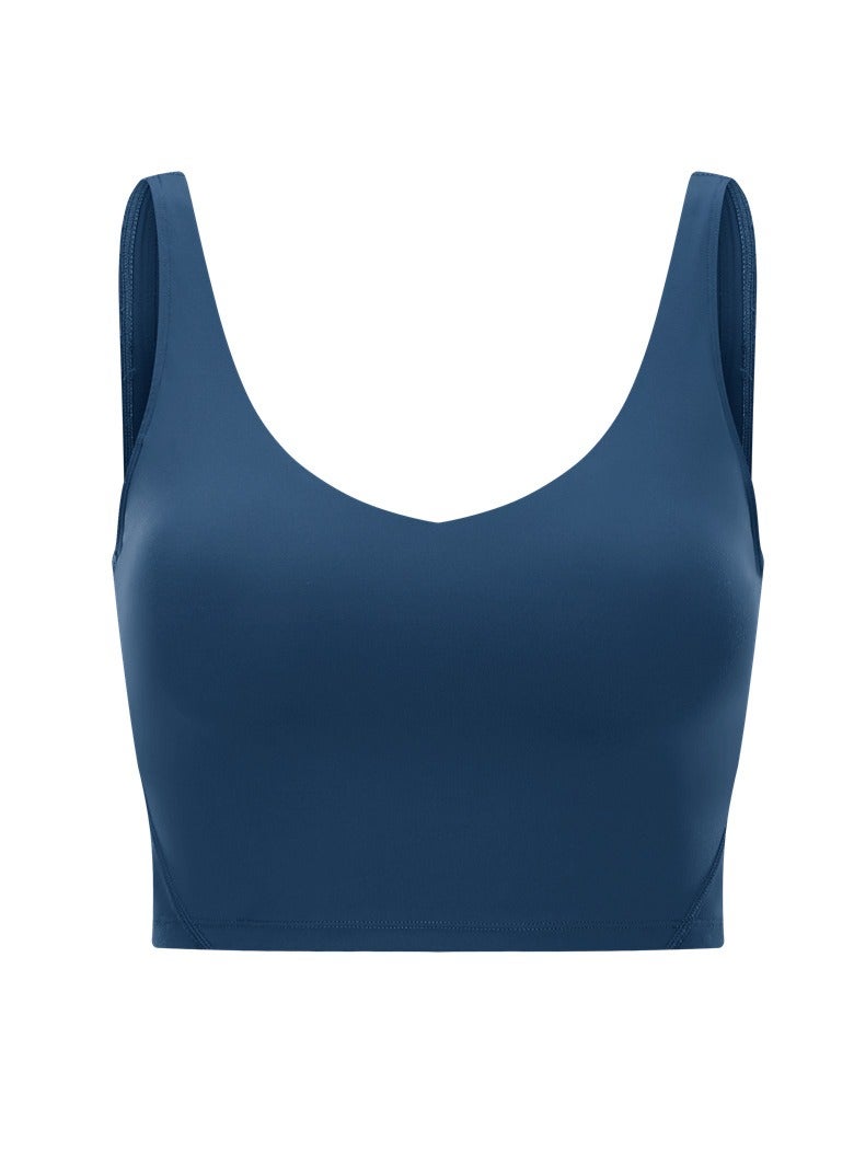 Women's Tank Top Padded Sports Bra Running Workout Yoga Crop Top - Image 1
