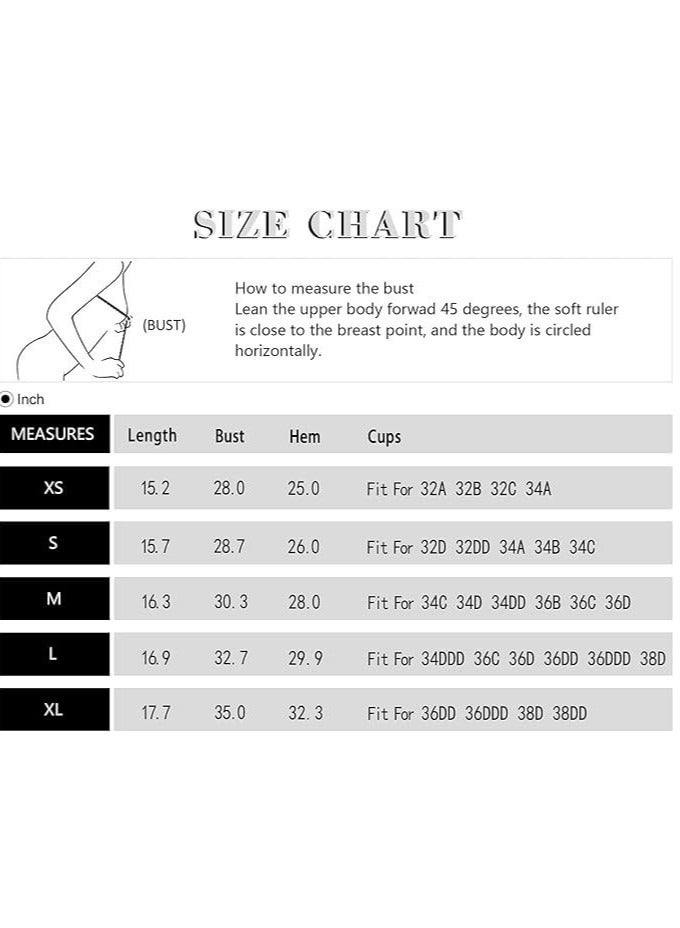Women's Tank Top Padded Sports Bra Running Workout Yoga Crop Top - Image 4