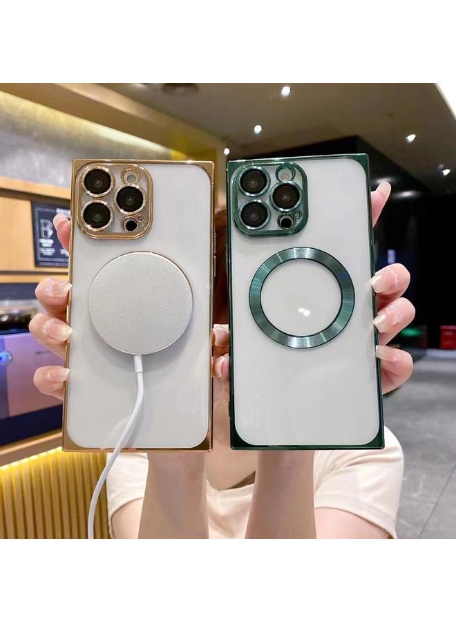 Zaboon Case For iPhone 11 Pro Max Square Magsafe Electroplating TPU Phone Case - Image 4