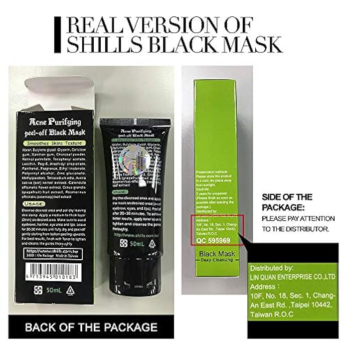 SHILLS Blackhead Remover, Pore Control, Skin Cleansing, Purifying Bamboo Charcoal, Peel Off Face Mask,1 Bottle(1.69 fl. oz) - Image 5