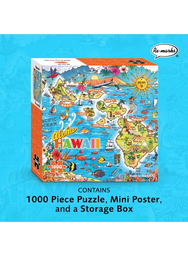 Re-Marks Aloha Hawaii 1,000Piece Jigsaw Puzzle For All Ages - Image 3