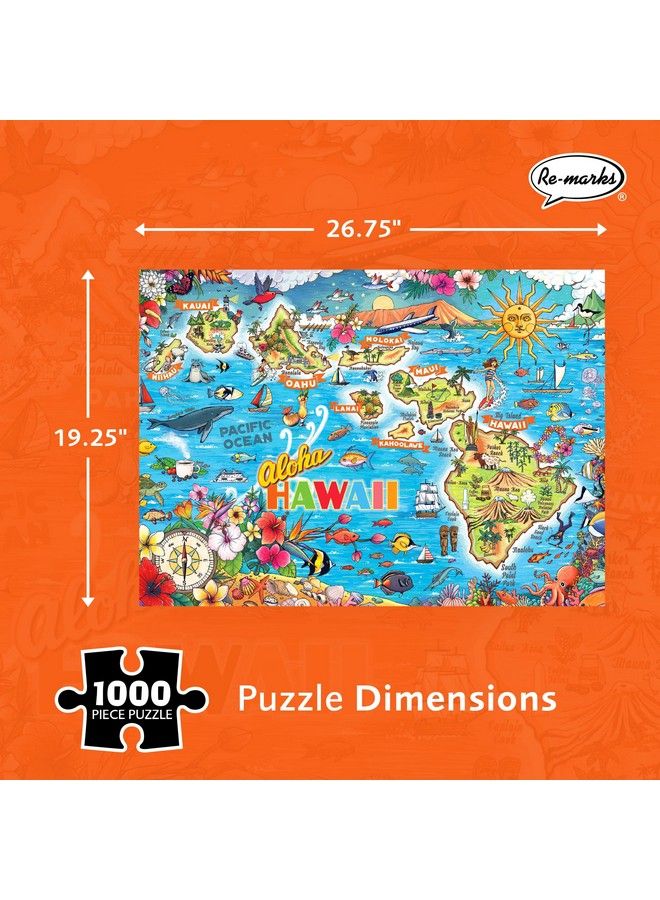 Re-Marks Aloha Hawaii 1,000Piece Jigsaw Puzzle For All Ages - Image 4