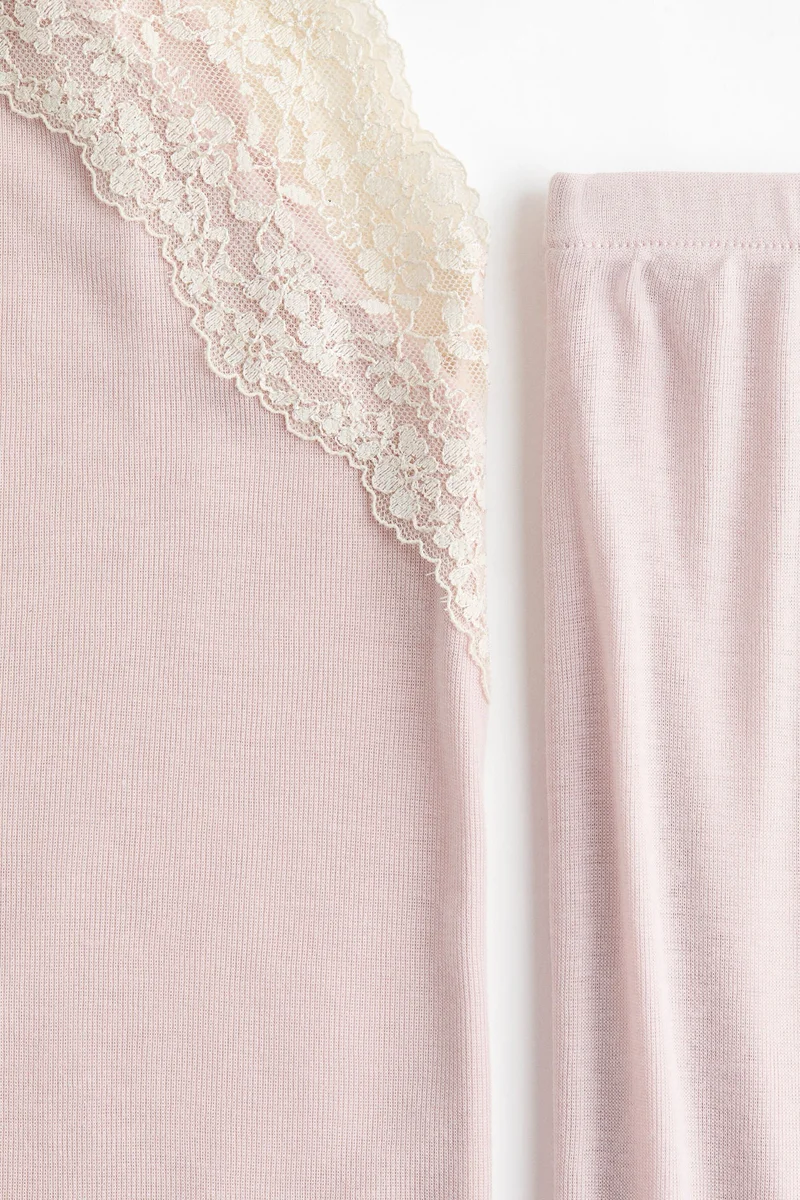 H&M  Lace-trimmed pyjamas for Women | Best Price UAE