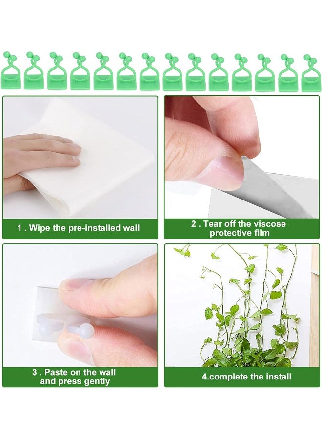 Pinsofy Plant Climbing Wall Fixture, Wall Vines Holder Easy Installation Self Adhesive for Garden for Home for Vegetable(green) - Image 4
