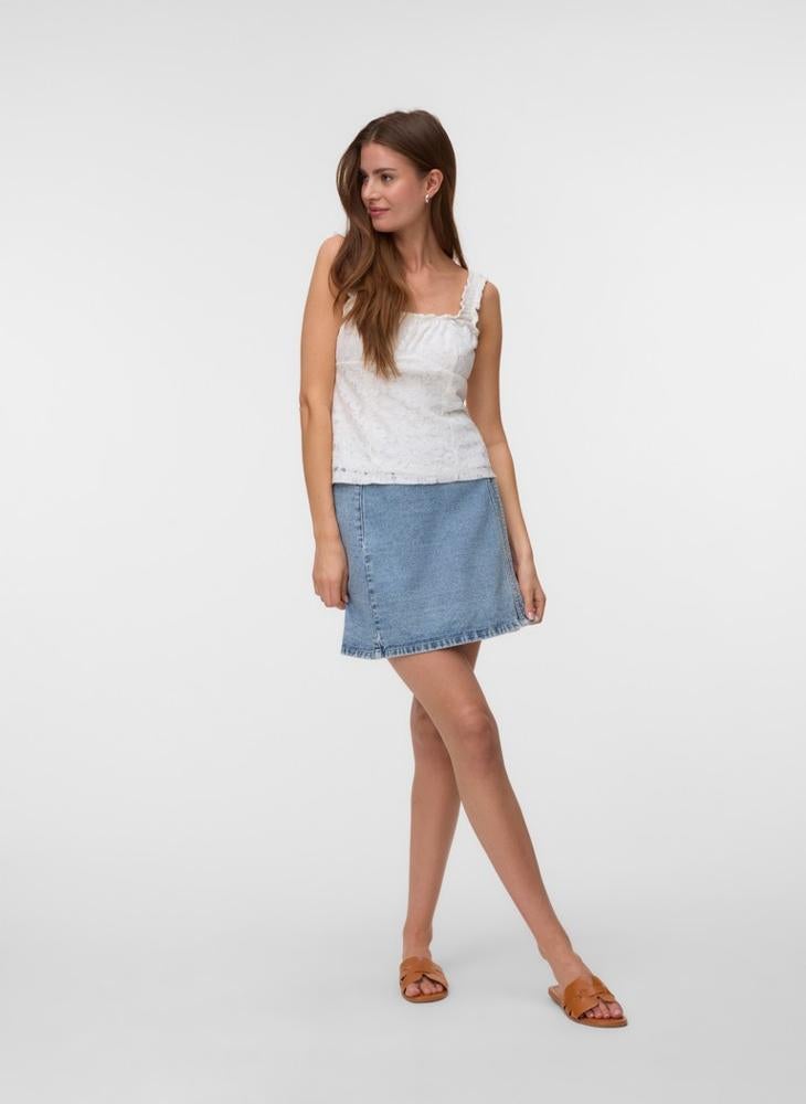 VERO MODA Casual Lace Detail Tank Top - Image 4