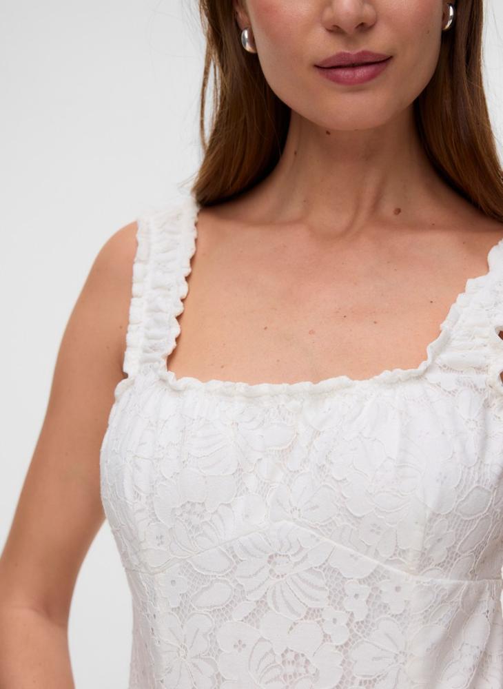 VERO MODA Casual Lace Detail Tank Top - Image 3