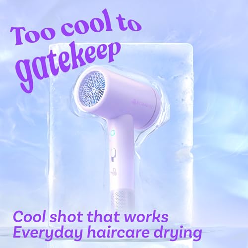 Bombae Ionic Hair Dryer | 1600 Watts | Cool Air Setting | Cool Shot Headstart Hair Dryer | 3 Temperatures Cool, Warm, Hot with LED Sensor | 5X Faster Salon Blow Dry - Image 5
