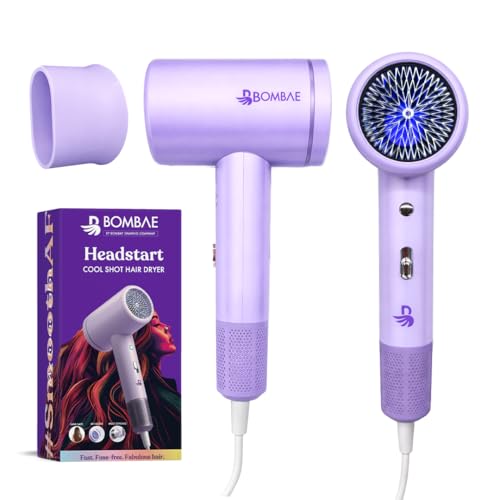 Bombae Ionic Hair Dryer | 1600 Watts | Cool Air Setting | Cool Shot Headstart Hair Dryer | 3 Temperatures Cool, Warm, Hot with LED Sensor | 5X Faster Salon Blow Dry - Image 1