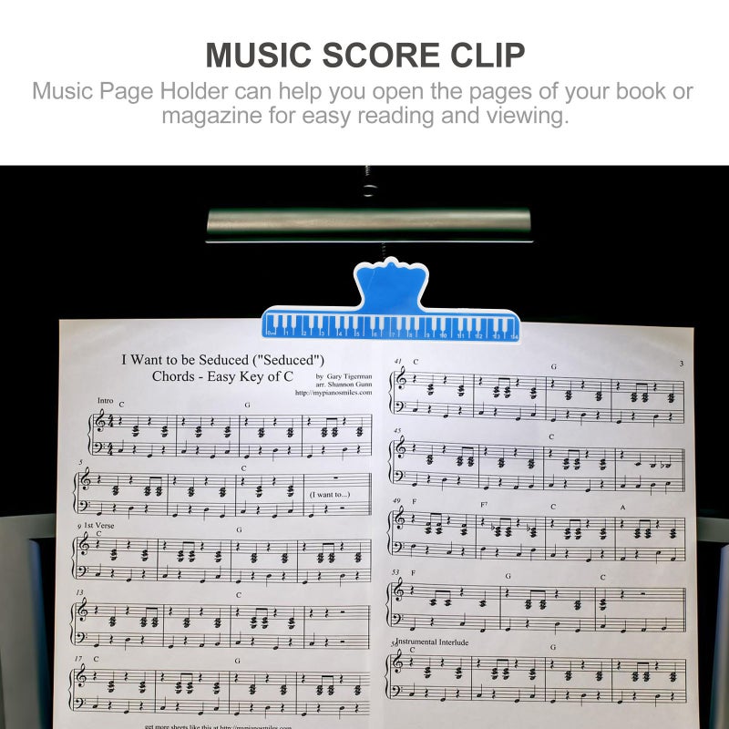 Sheet Music Page Holder Clip Providing Stability and Ease of Use with Superior Workmanship - Image 5