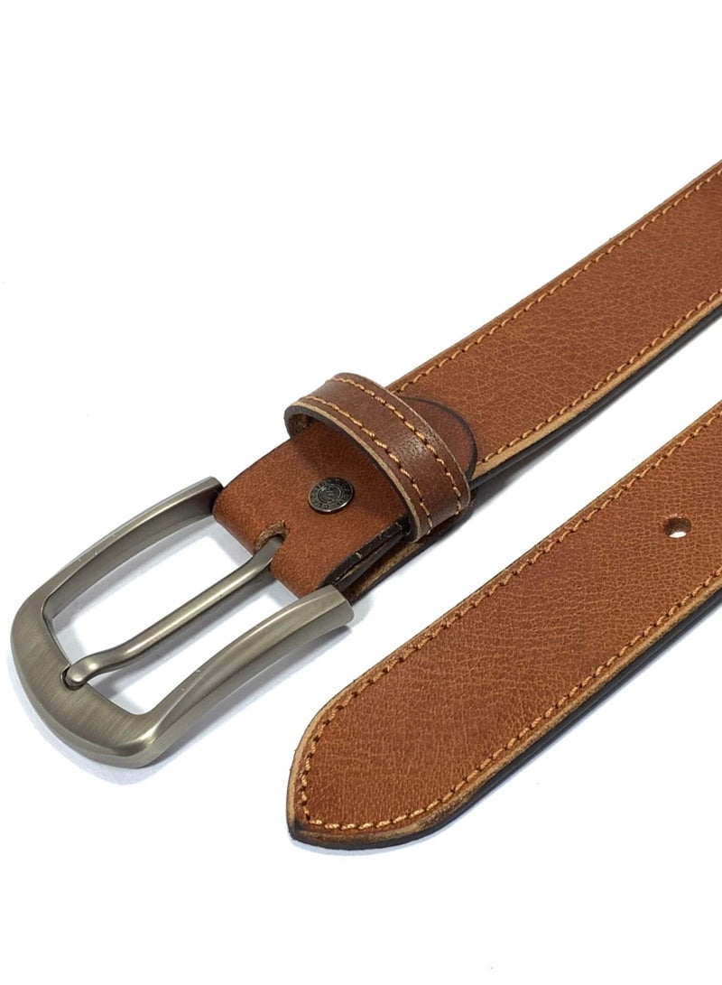 Classic Milano Genuine Leather Belt Men - Semi-Casual Men's Belts & Party Wear Belts for men, Casual Outfits Man Belt, Gifts - Men’s Leather Belt for Men - Image 2