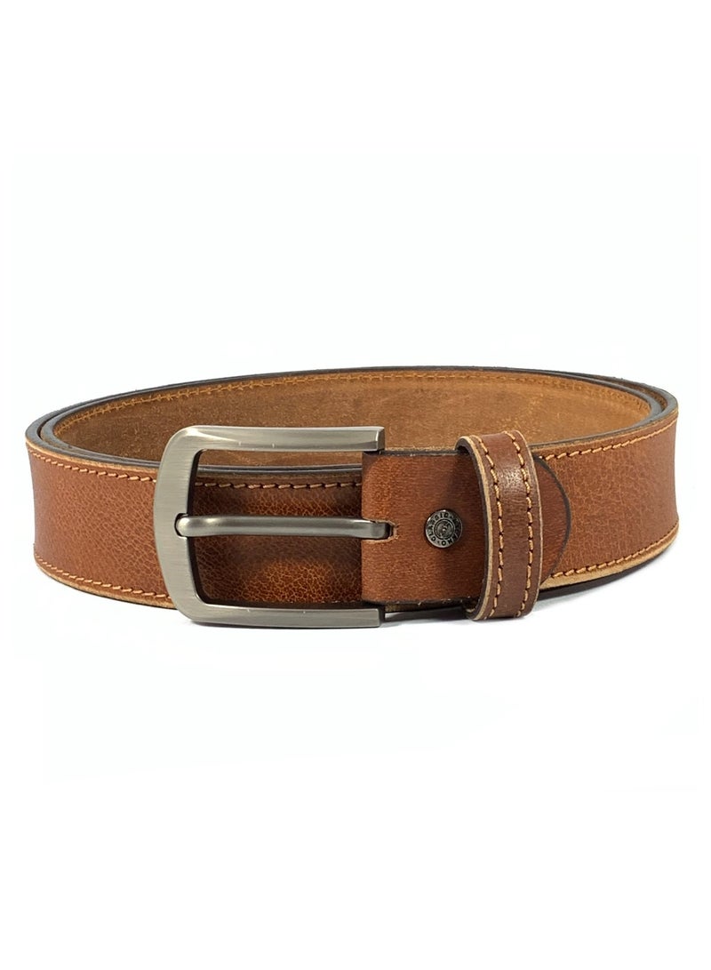 Classic Milano Genuine Leather Belt Men - Semi-Casual Men's Belts & Party Wear Belts for men, Casual Outfits Man Belt, Gifts - Men’s Leather Belt for Men - Image 4