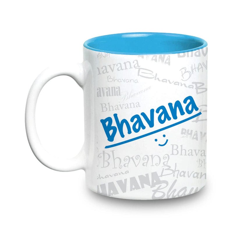 Hot Muggs Me Graffiti Mug - Bhavana Personalised Name Ceramic, 315ml, 1 Unit - Image 1