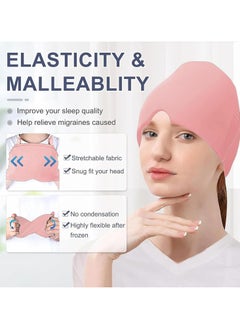 Generic Cooling Gel Mask, Multi-Use Cooling Cap, Haddish Comfort Cross-Lock Cap for Stress Relief Multicolor  - Image 5