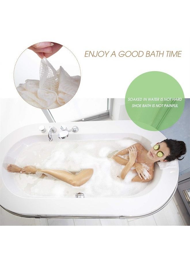 mikimini Bath Loofah Sponge Shower Clean Skin Gentle Sensitive Soft (2 Pack)  - Image 3