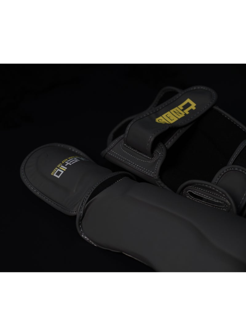 RUSHIO Shin Guard: Dare Collection / Engineered Leather - Image 1