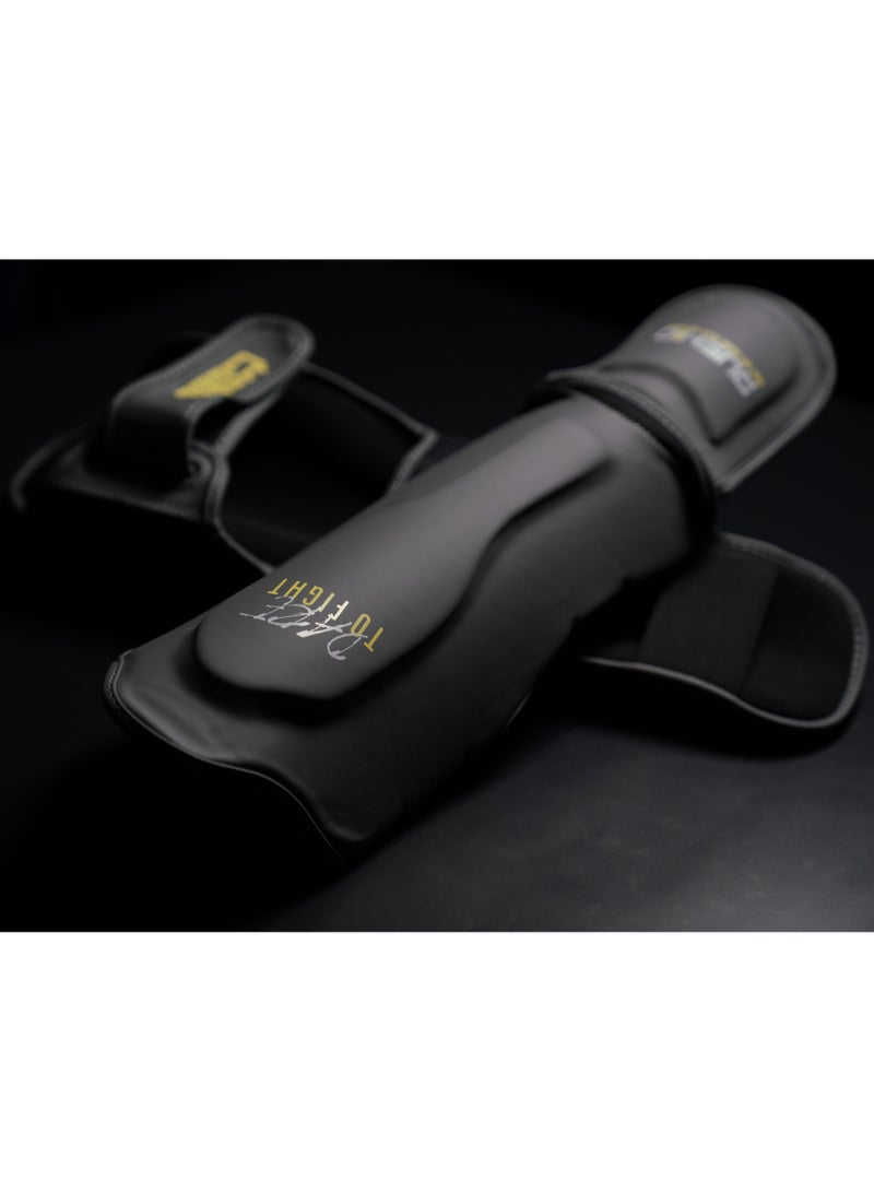 RUSHIO Shin Guard: Dare Collection / Engineered Leather - Image 5